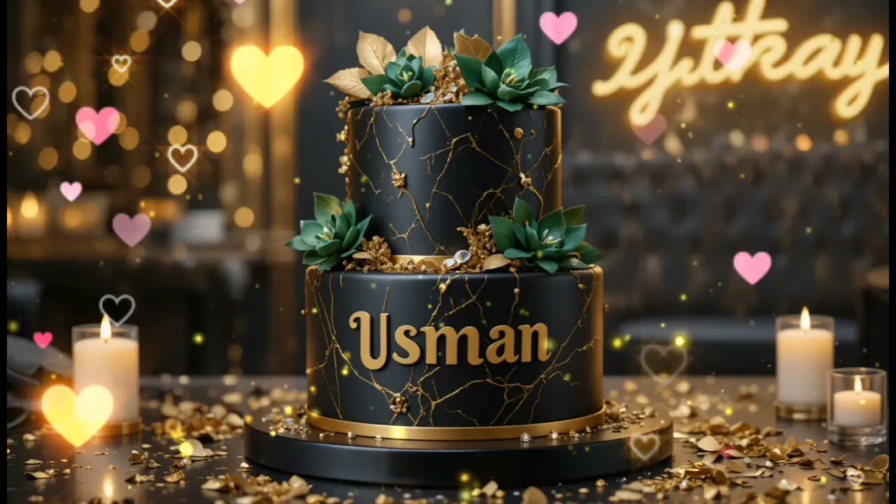 🎉 Happy Birthday Usman ✨ | The Royal Glow Celebration