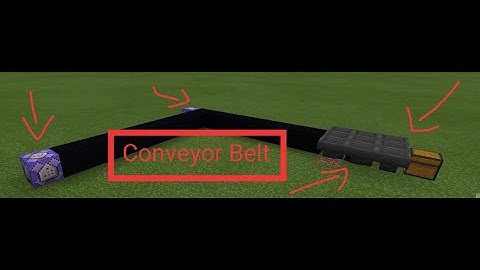 Conveyor Belt Using command block #2 (Minecraft)