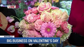 Florist getting ready for big business on Valentine's Day