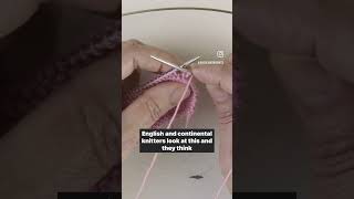 Common mistakes for Portuguese Style of Knitting (part 1) #knitting
