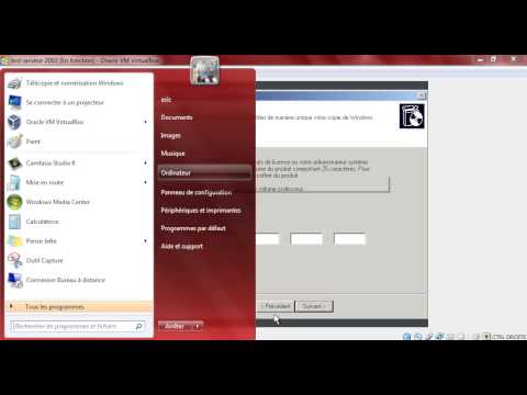 virtualbox installation serveur 2003