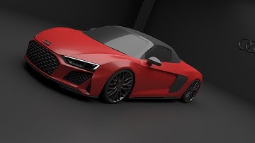 Audi R8 V10 Spyder 2019 | 3D Modelling | Autodesk Maya | Assembly animation