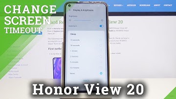 How to Set Up Screen Timeout on Honor View 20 – Sleep Time
