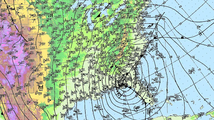 Blizzard of 1993 / Storm of the Century Surface Plot Map Loop