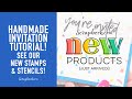 Invitation Card Tutorial & Stencils for EVERY Party! | Scrapbook.com Exclusives