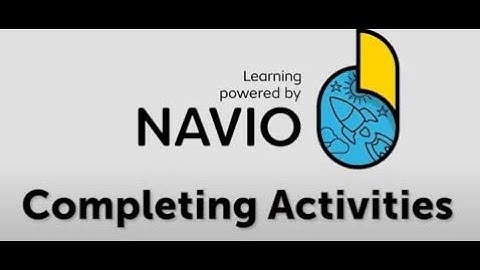 Completing Activities on the Navio Student App