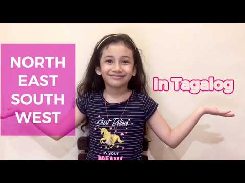 Let’s learn Directions in Tagalog| North East South West in Tagalog for kids|