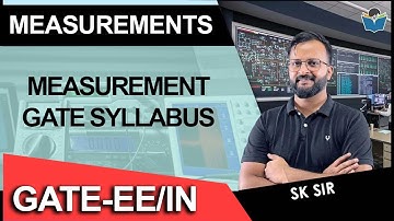 Measurement Syllabus for Instrumentation | GATE-EE/IN #measurement