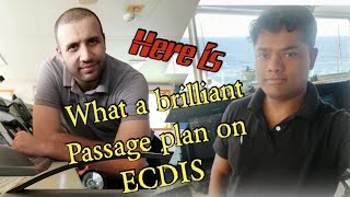 What a brilliant Passage plan on ECDIS Looks Like.. 2nd officer