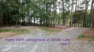 Jordan Lake NC Poplar Point F Loop Walk Through