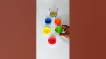 Satisfying Colorful Balls Sorting Asmr ❤️📿🌈 #satisfying #asmr #colorful