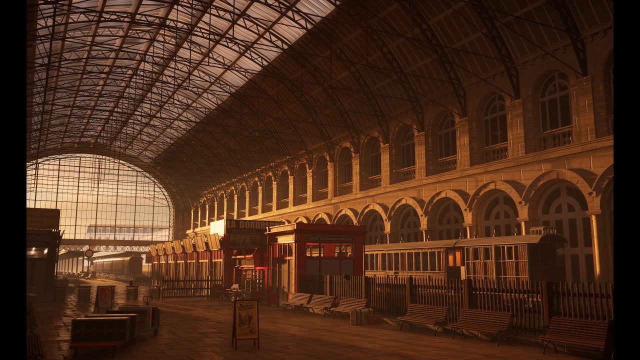 Timelapse 1883 Train Station - YouTube