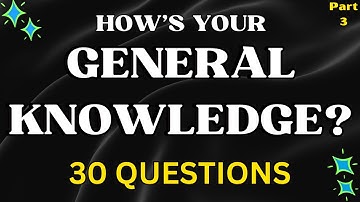 General Knowledge Trivia Quiz #3 | How Many Can You Get Right? #quiz #generalknowledge #trivia