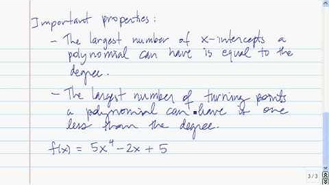 Turning points of a polynomial