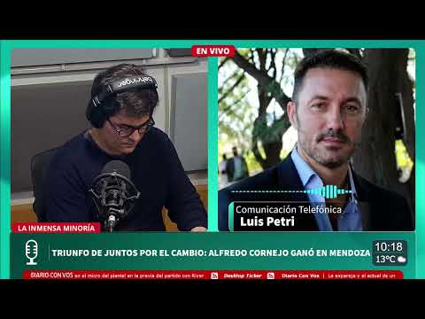 Petri: "Milei es un populista de derecha que se viene desinflando por sus propuestas inconsistentes"