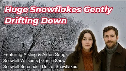 Gentle and Large Snowflakes Aisling & Aiden songs Gentle Snow Snowfall Whispers Snowfall Serenade