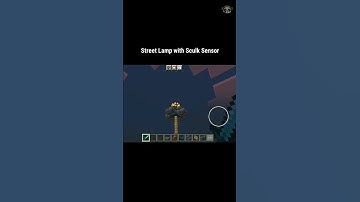 Street Lamp with Sculk Sensor | Minecraft Wild Update | MCPE | #shorts #minecraft #mcpe