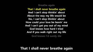 Breathe Again (Lyrics) - Toni Braxton