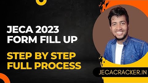 JECA exam 2023 online application step by step process | JECA form fill up 2023 #jeca #mca