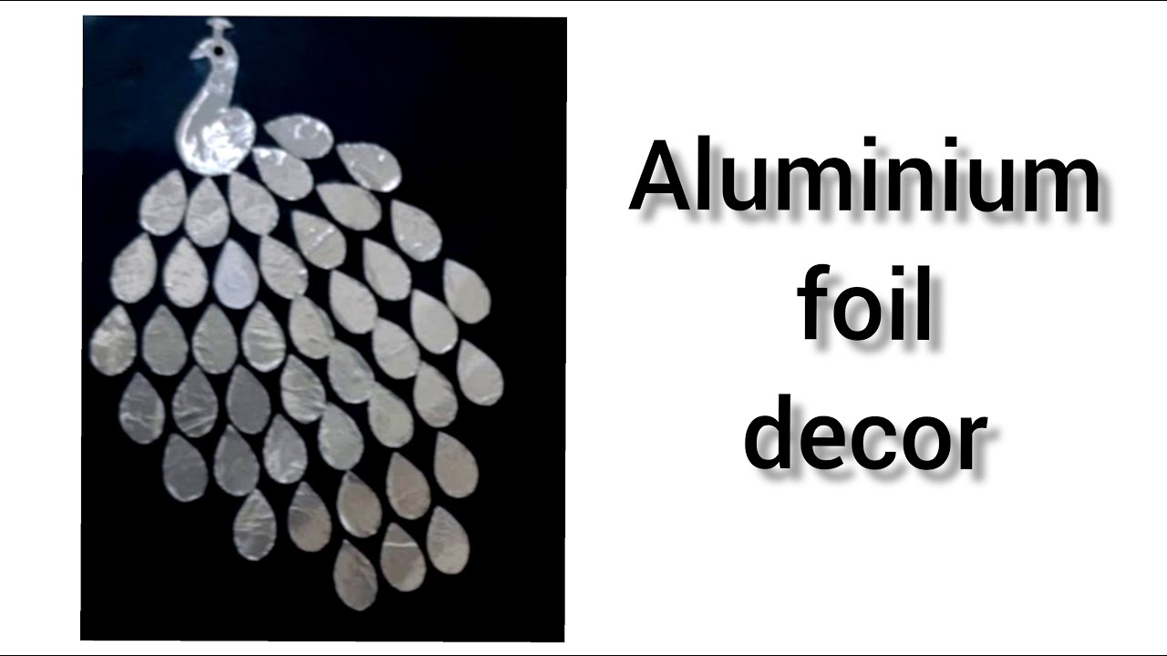 Wall Hanging craft ideas/aluminium foil craft/beautiful room decor idea 