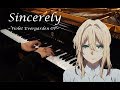 Violet evergarden op sincerely piano full verharmonicstudio