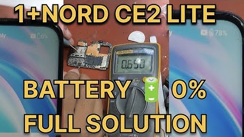 oneplus nord ce2 lite 5g battery 0% percent full solution