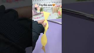 Tiny But Perfect Bow ✨ #asmr #papercraft #craft #shorts