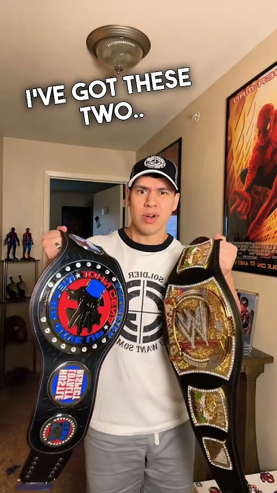 60 second belt collection challenge #WWE #WWEShop