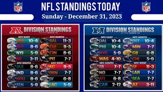 NFL Standings Today as of December 31, 2023 | NFL Power Rankings | NFL Tips & Predictions | NFL 2023