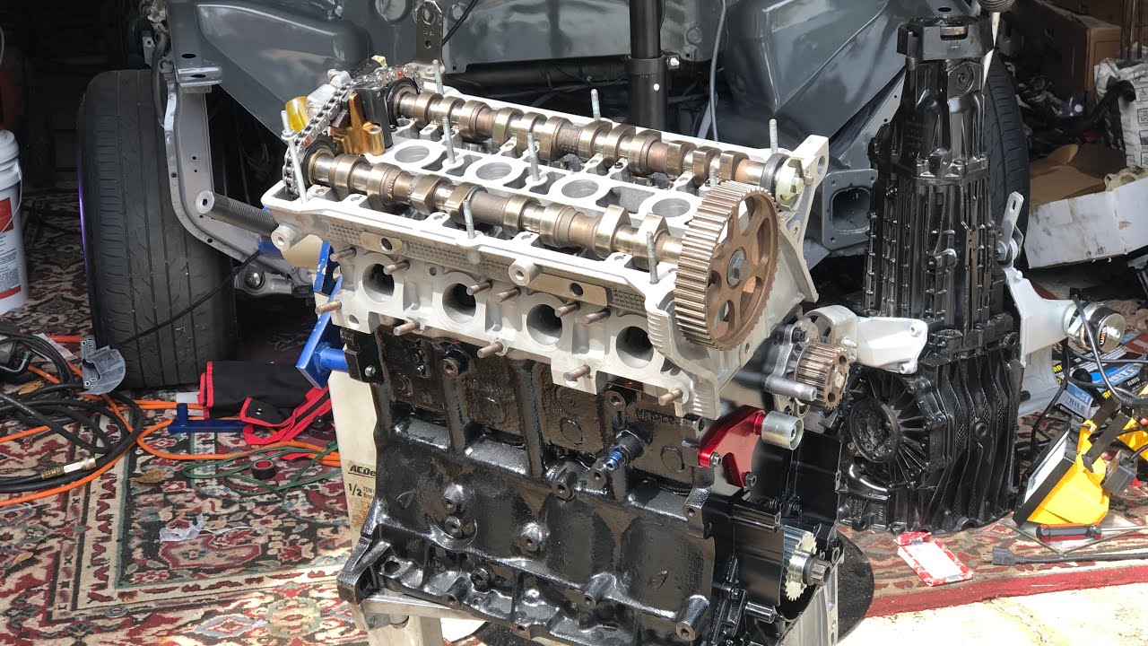 Audi A4 1.9T Big Turbo AEB Head SWAP Assembly | Part 2 - YouTube