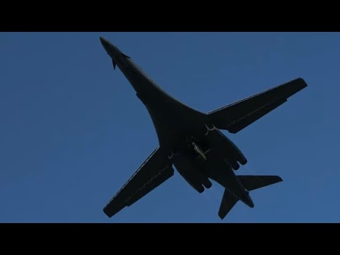 🇺🇸 2x B-1 Take Off Overhead At RAF Fairford