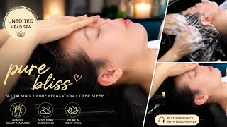 Unedited Head Spa πββοΈ Pure Bliss Scalp Massage & Relaxing Hair Wash ASMR π΄
