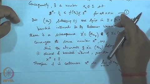 Mod-28 Lec-30 Boundedness Theorem, Max-Min Theorem and Bolzano