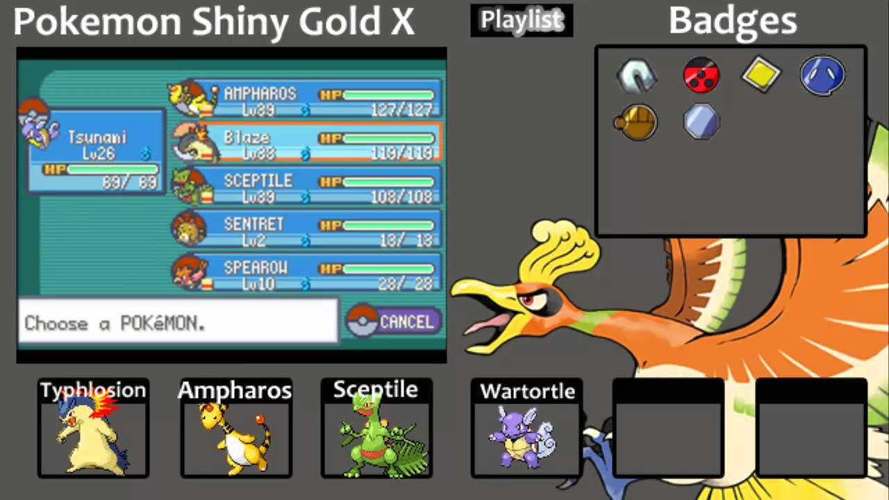 Pokemon Shiny Gold X - Play Game Online