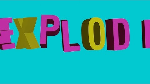 How to Create Explosion Text Effect in Blender (Trick Using Rigid Body Simulation)