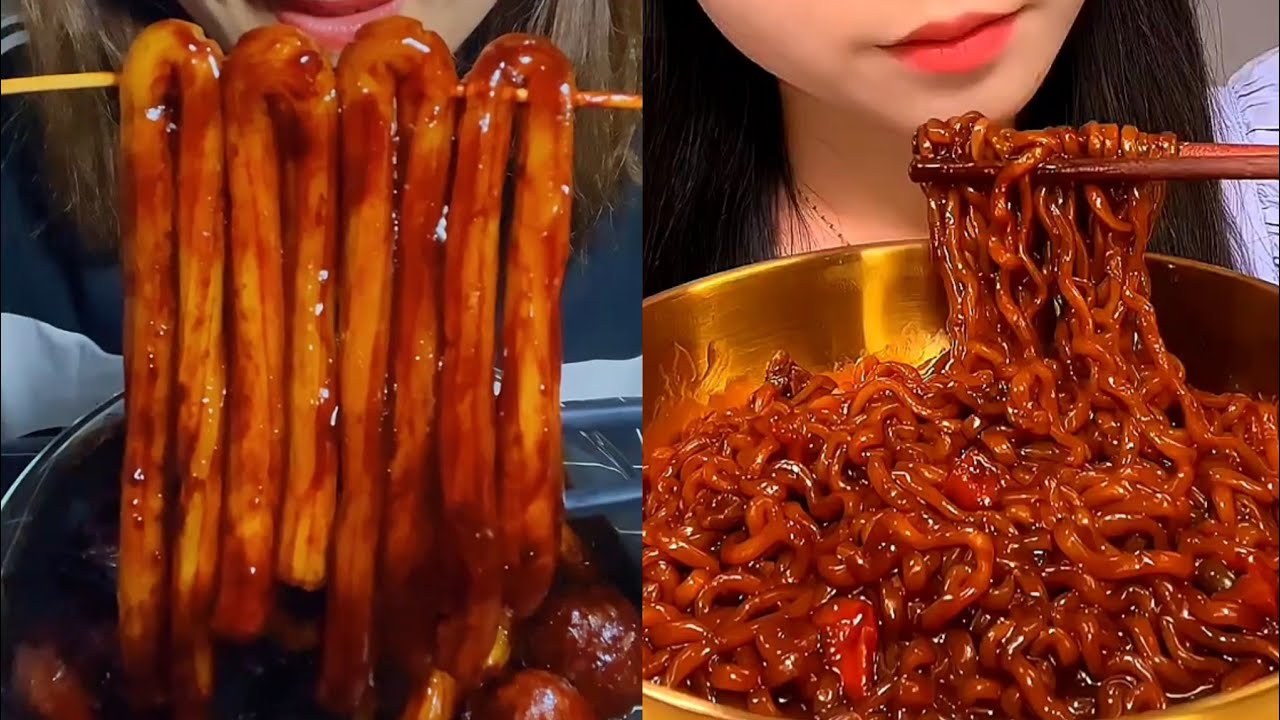 Ăn cay MUKBANG | Spicy Noodles, Noodles teokkboki | Spicy food ...