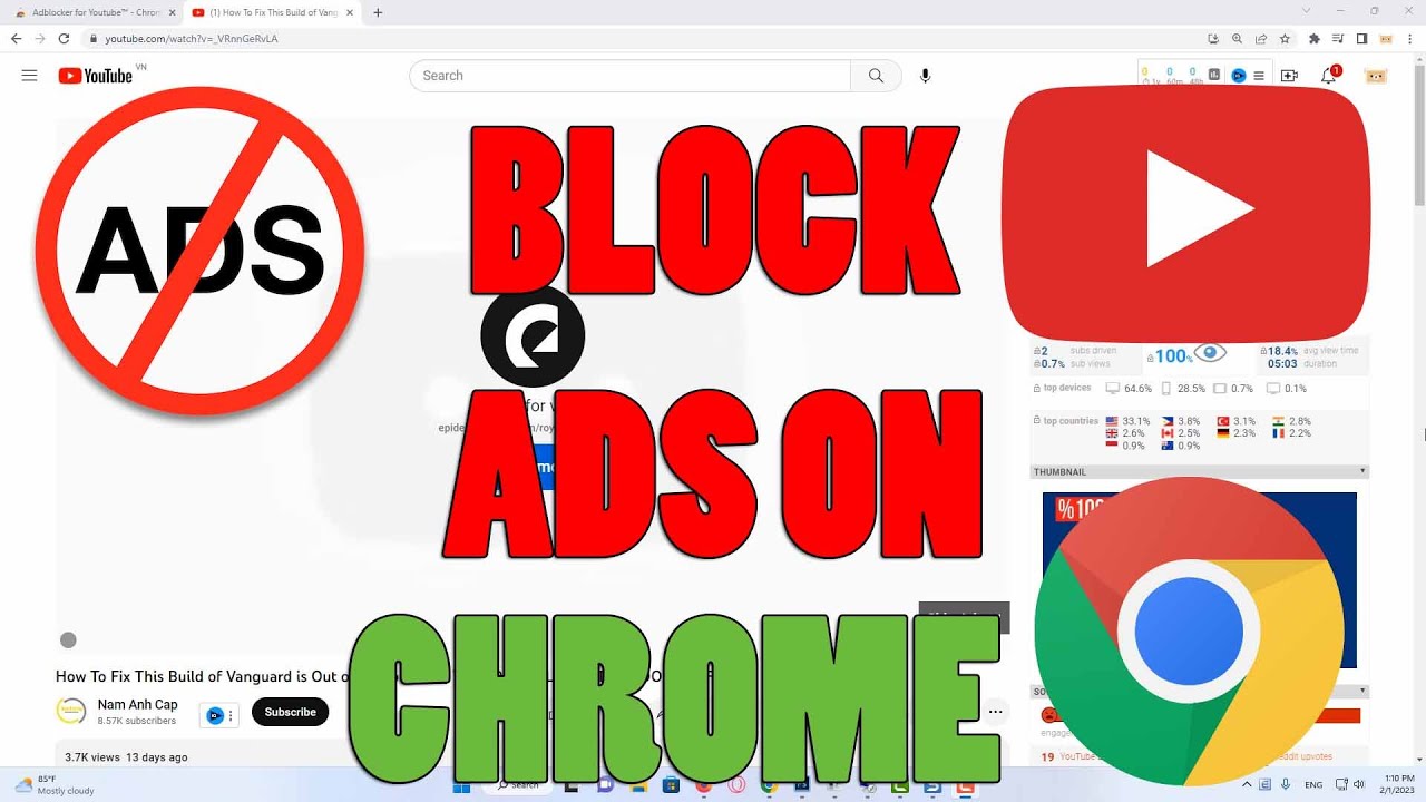 How To Block YouTube ADS on Chrome in 2023 YouTube