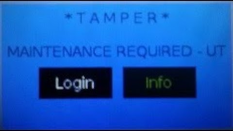 VERIFONE ENGAGE V240M TAMPER MESSAGE REMOVAL