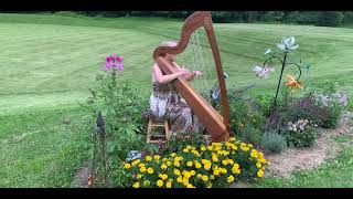 Ravel's Pavane (pour une infante defunte) on lever harp, Janet Witman