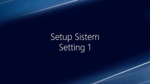 6022 ISX Utility Setup Sistem Setting 1