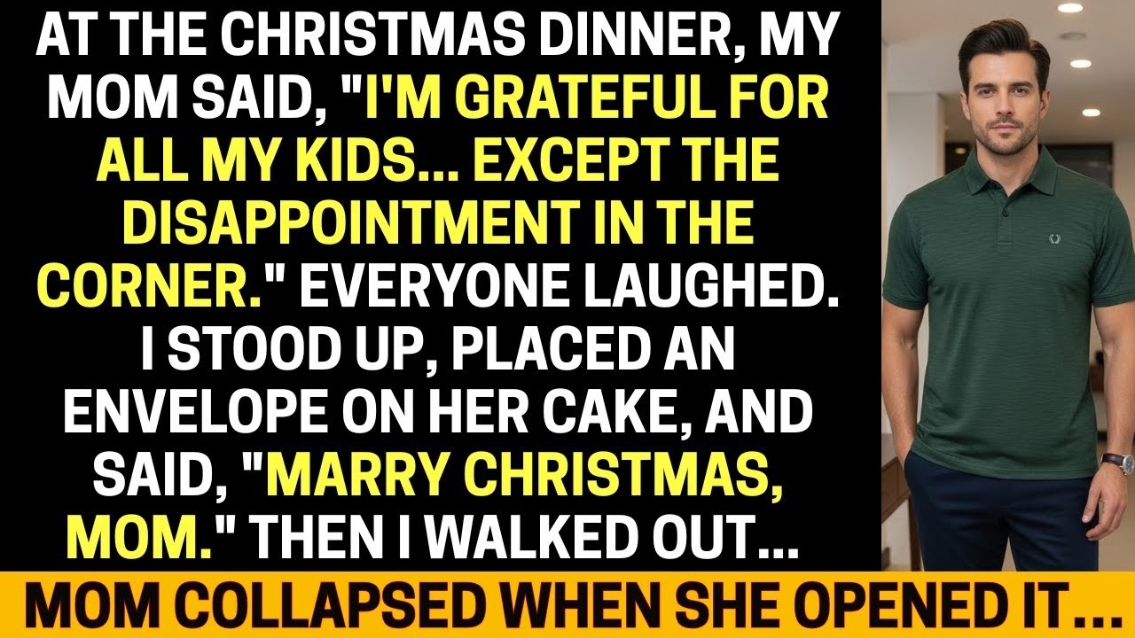My MOM Said 'Grateful For All Kids Except The Disappointment!' I Placed Folder, She Collapsed