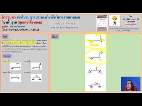 EP02.ติวสอบ กว.: วิชากลศาสตร์วิศวกรรม (Engineering Mechanics Statics)