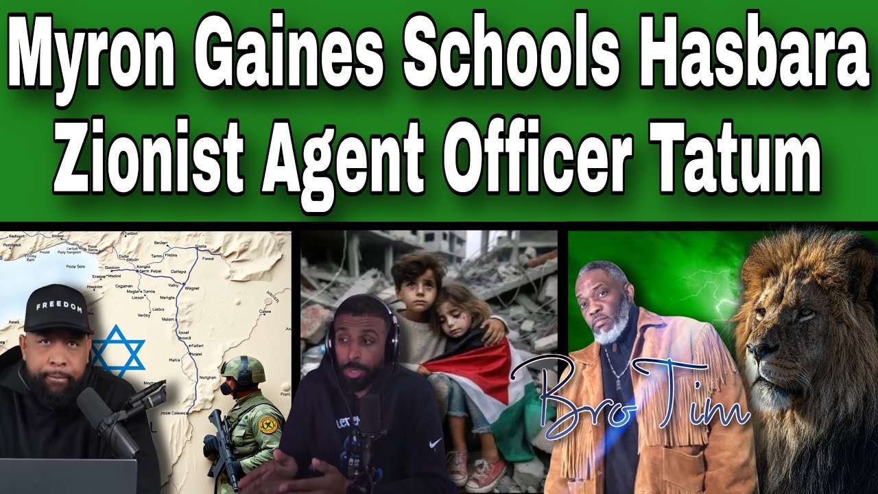 Myron Gaines Schools Hasbara Zionist’ Agent Officer Tatum