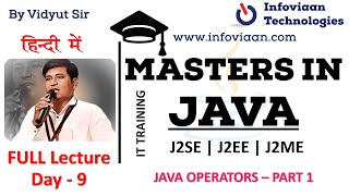 Lecture 9 - Java Operators Part  1 | What are Operators in Java | Types of Operators