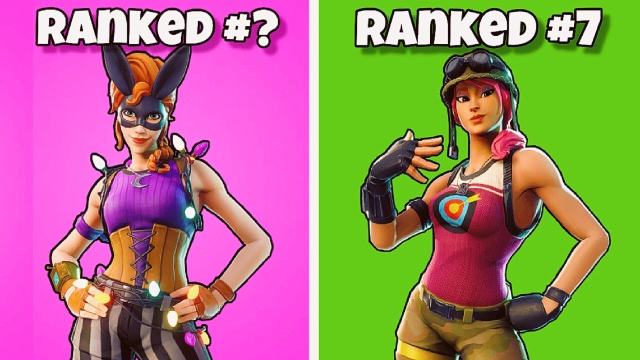RANKING ALL SKINS FROM WORST TO BEST! Fortnite Battle Royale