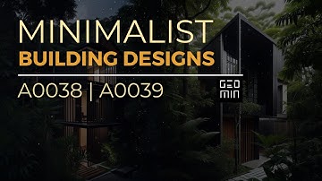 Geometric Minimalist Architecture | A038 | A039 #minimalism #minimalist #architecture #design