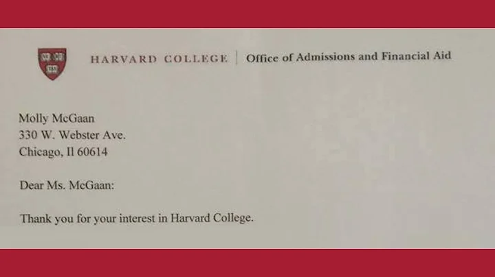 Harvard College rejection letter - DayDayNews