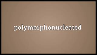 Polymorphonucleated Meaning
