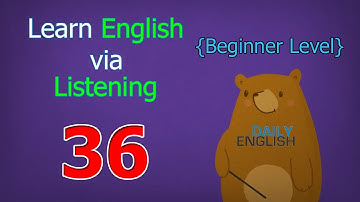 Learn English via Listening Beginner Level | Lesson 36 | Holidays