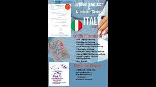 Italian Certified Translation And Attestation Services For Italy